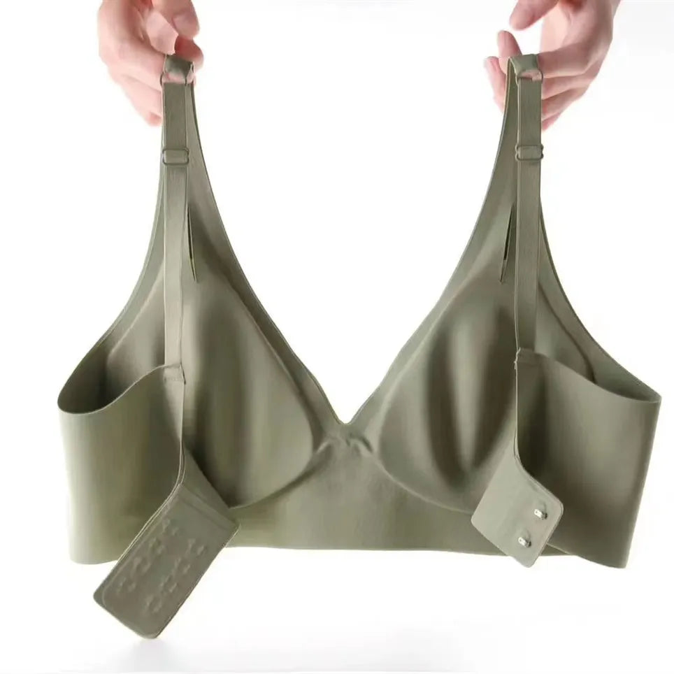 Naadloze Beugelloze BH met Diepe V Hals Comfort