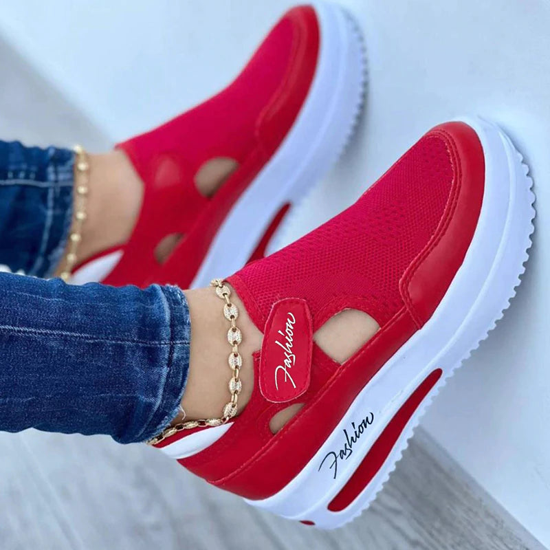 Spring Sneakers Damen Casual Atmungsaktive Sportschuhe-EmiyoSuomi