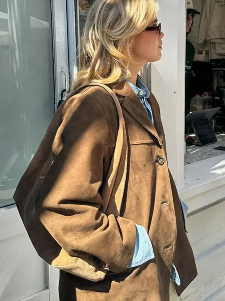 Damesjas Wollen Trendy Anna Stijlvol