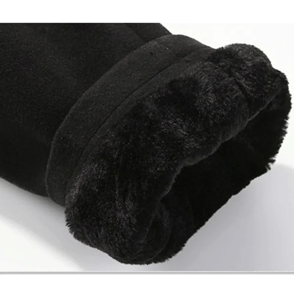Heren Trenchcoat met Capuchon – Wolmix, Imitatiebont Gevoerd, Enkelrijig Design