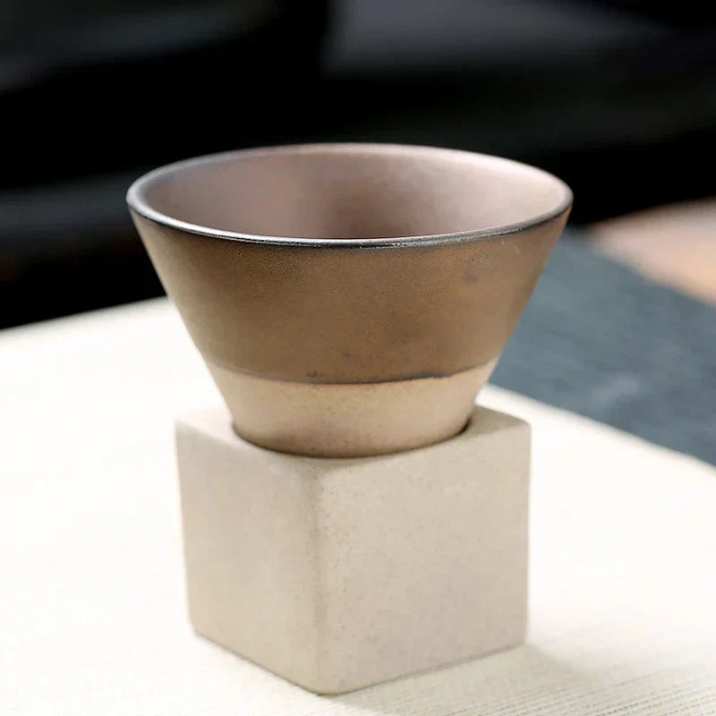 Handgemaakte Japanse Koffie- en Theekop Ceramiek Zen Stijl