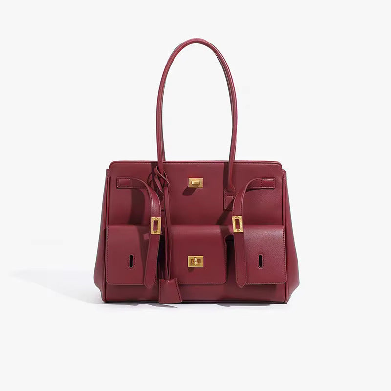 Elegante Vegan Leren Handtas – Tijdloze Klasse & Praktisch Ontwerp