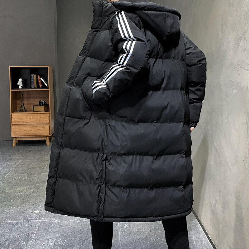 Calvin Winterjas Lange Capuchonjas Warm en Waterdicht