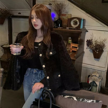 Wollen Jas Clary Warm Pluizig