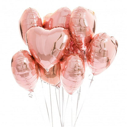 Valentijnsballonnen Hartjes 20 Stuks Rode Liefdesballonnen