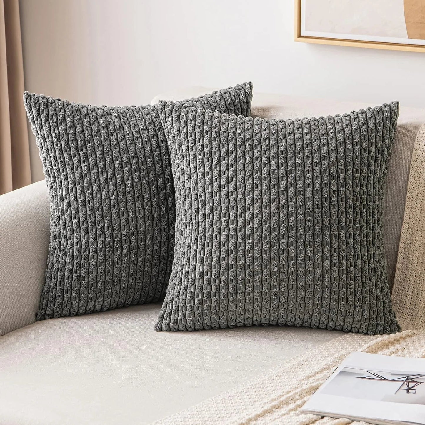 Kussenhoezen Velours Boho Stijl Corduroy