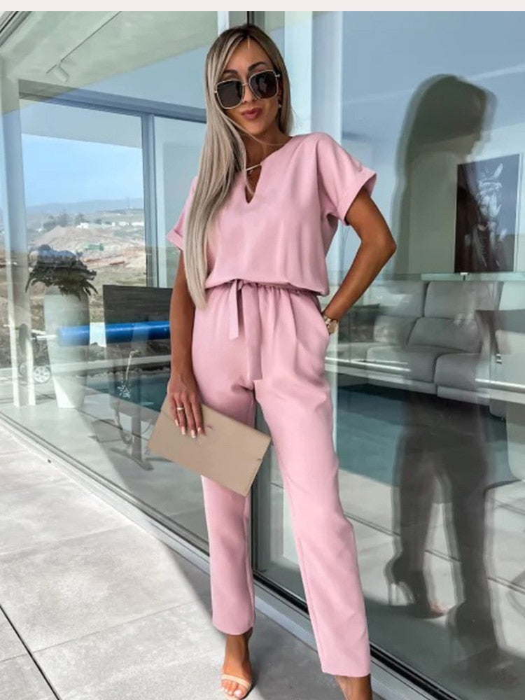 VELANORA Jumpsuit | Wijde-Pijpen Zomer Jumpsuit