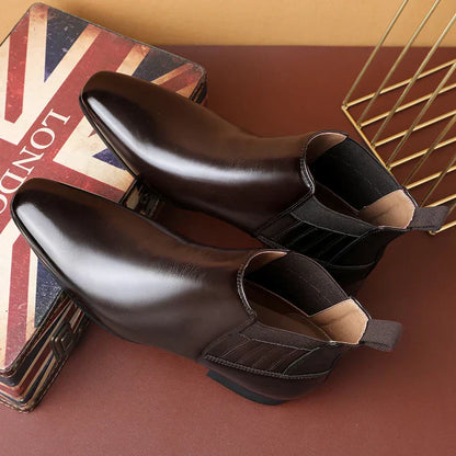 Luxe Chelsea Boots voor Heren Glanzend Leer