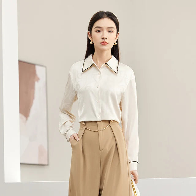 Apricot Blouse van Eleganza Moda