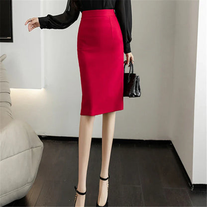 Modena Elegante Hoge Taille Kokerrok