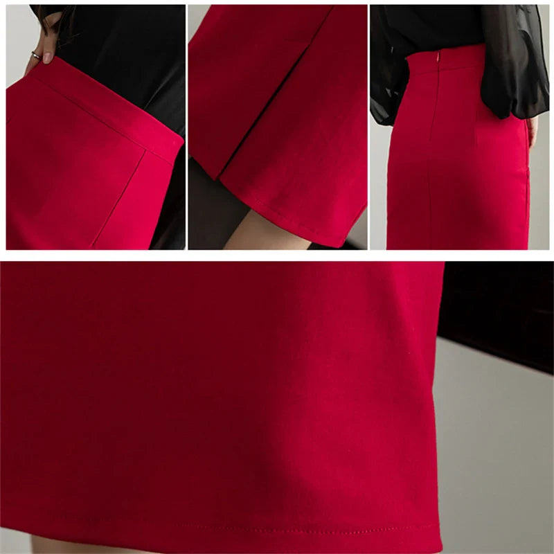 Modena Elegante Hoge Taille Kokerrok