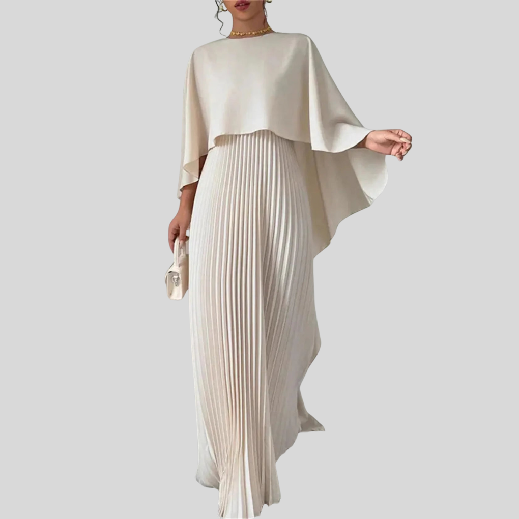 Luxe Jurk Maxi Elegante Vleermuismouwen