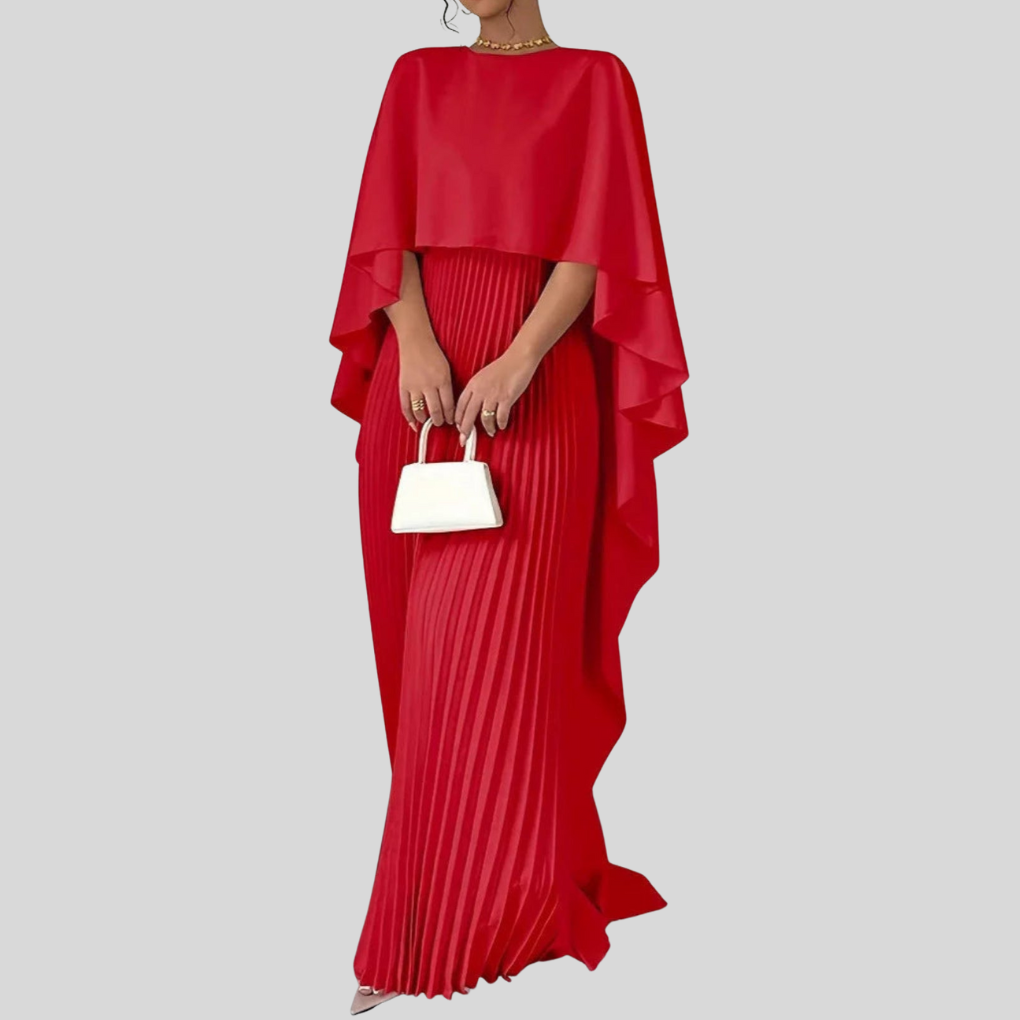 Luxe Jurk Maxi Elegante Vleermuismouwen