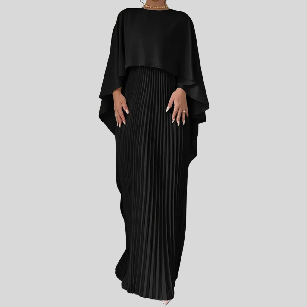 Luxe Jurk Maxi Elegante Vleermuismouwen