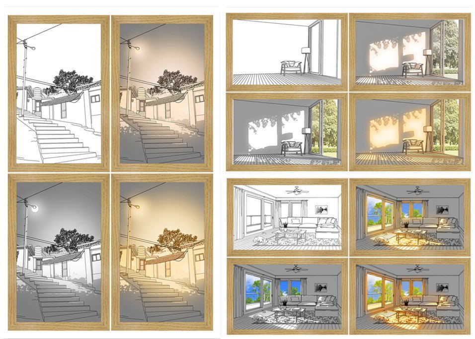 LED Kunstverlichting – Moderne Luminza Schilderij