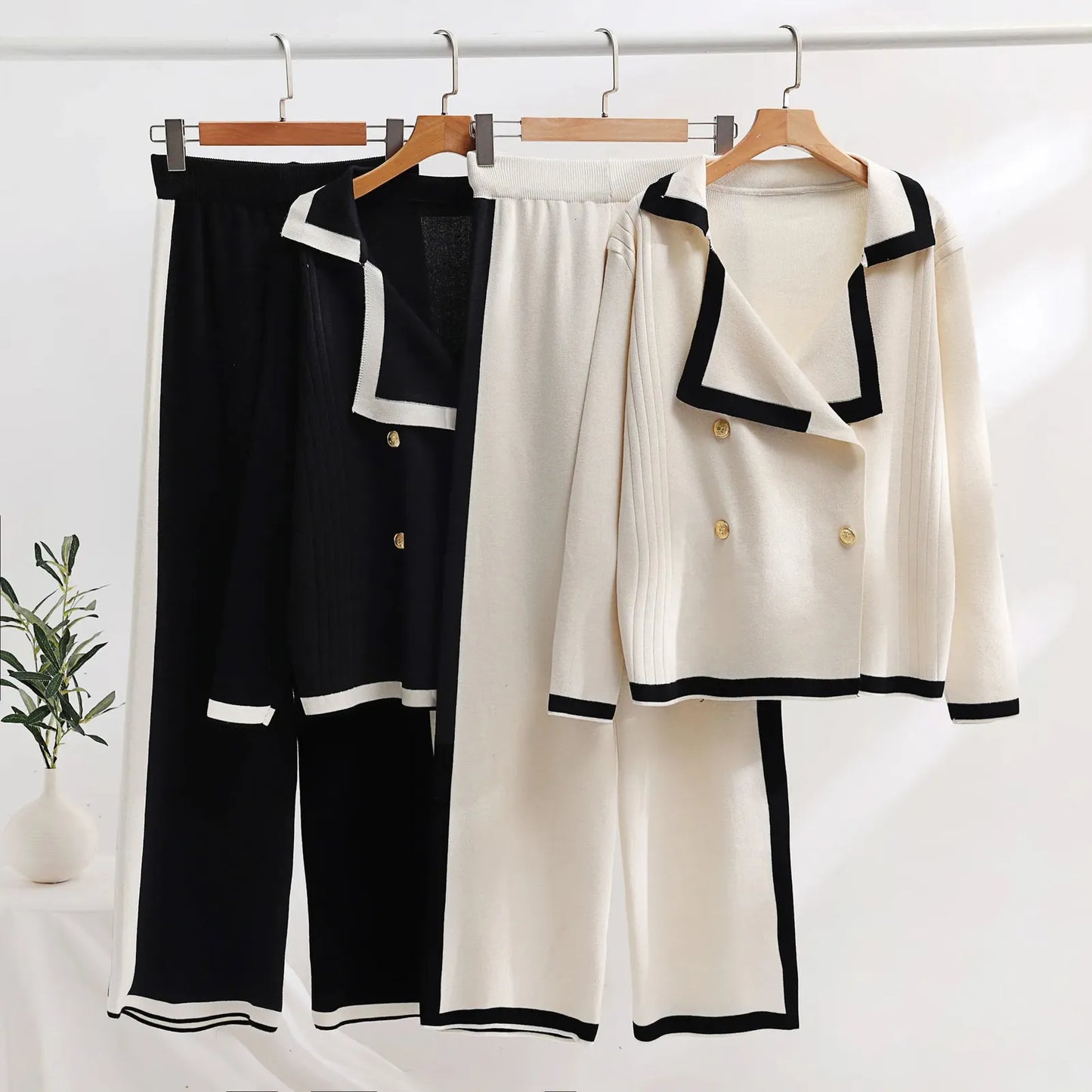 Dames Set Warme Stof Elegante Pasvorm - Mode Vibes
