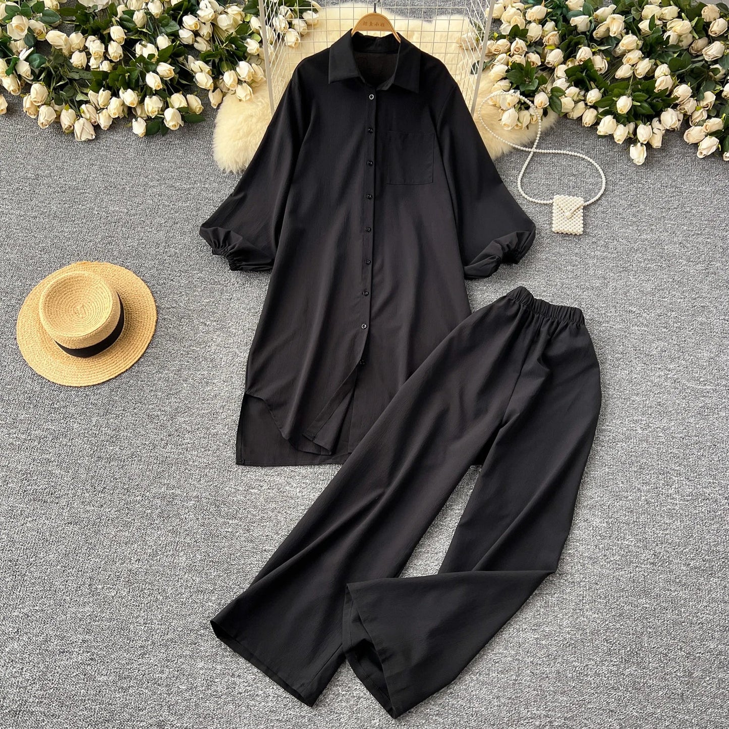 Stella Fashion Zomerse Set met Wijde Broek