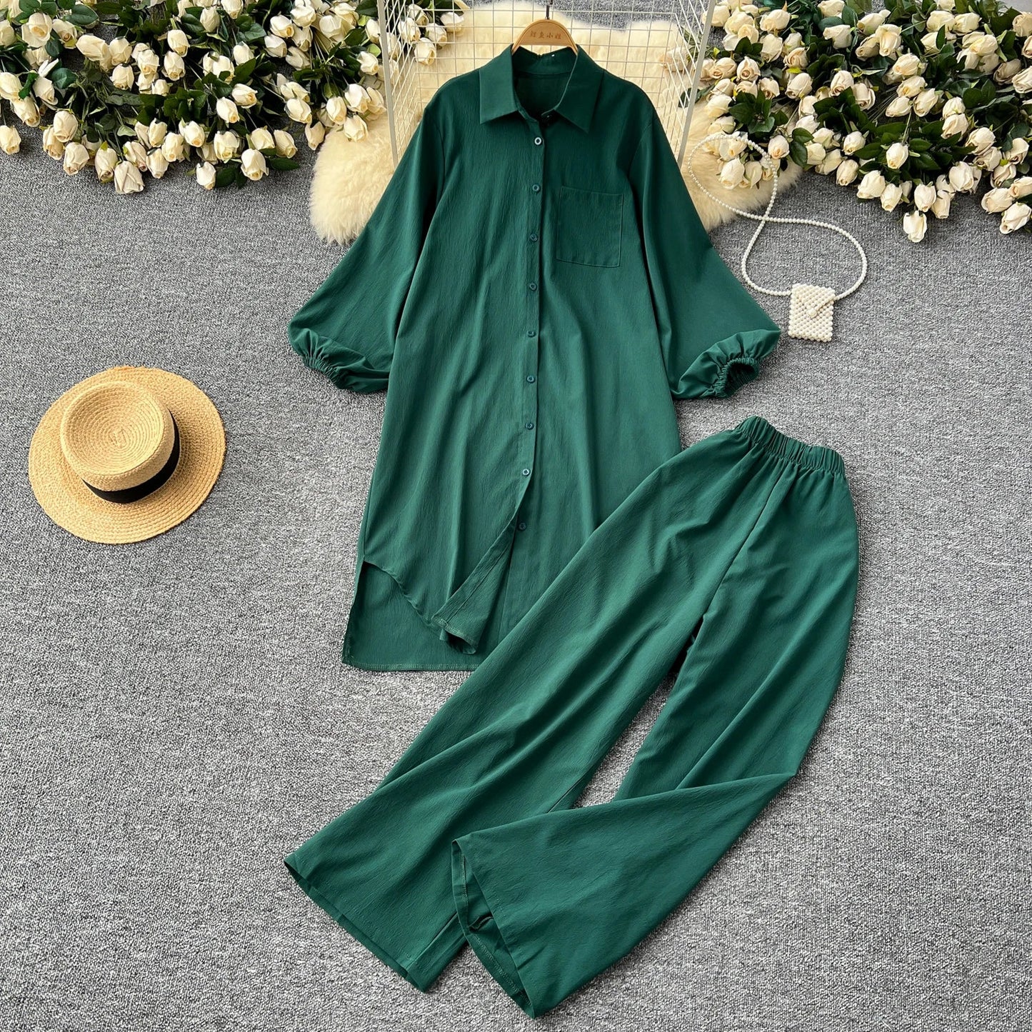 Stella Fashion Zomerse Set met Wijde Broek