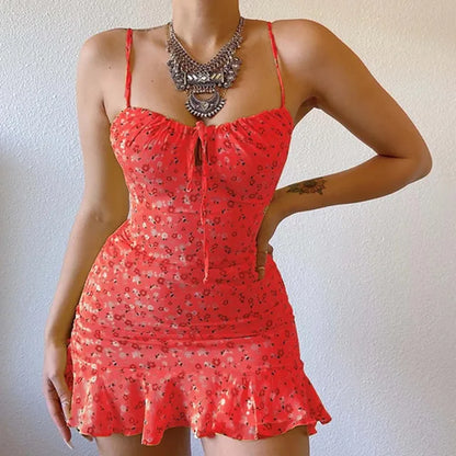 Bloemen Bodycon Mini Jurk