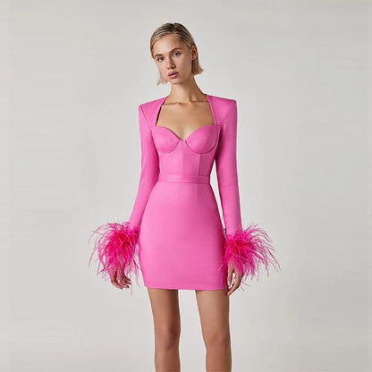 Celeste Sexy Bandage Mini-Jurk Voor Dames