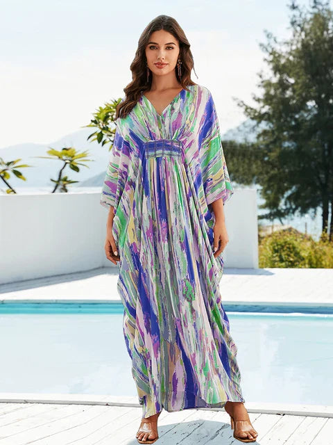 Charmante Zomerse V-Hals Kaftan van Aloha Breeze