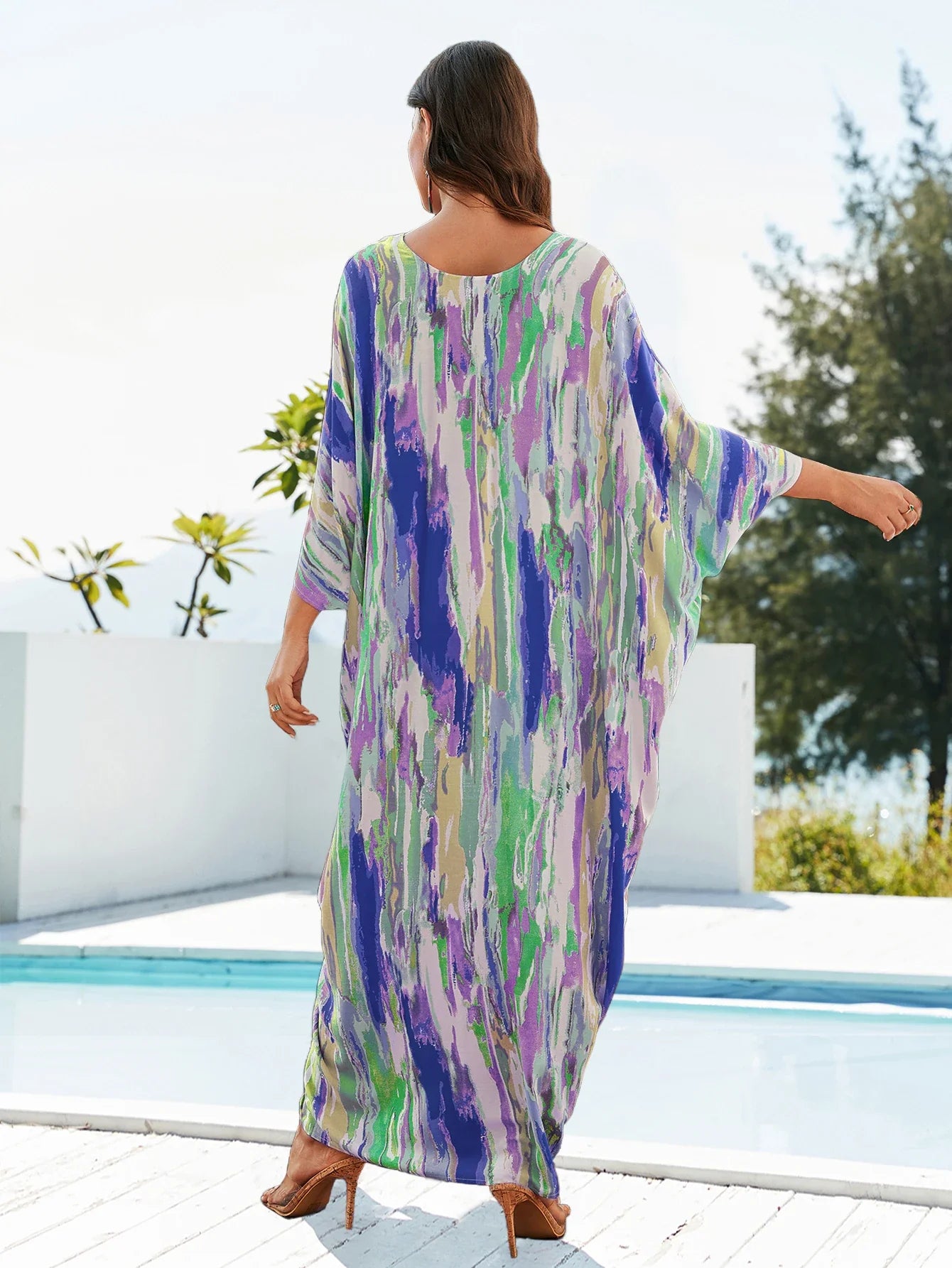 Charmante Zomerse V-Hals Kaftan van Aloha Breeze