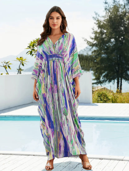 Charmante Zomerse V-Hals Kaftan van Aloha Breeze