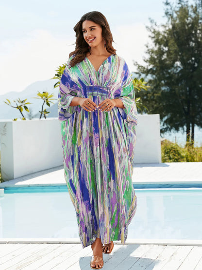 Charmante Zomerse V-Hals Kaftan van Aloha Breeze