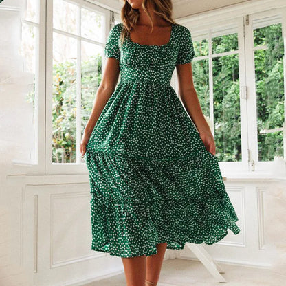 Sexy Bloemenprint Boho Zomerjurk van Boho Breeze