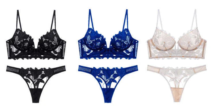 Franse Lingerie Set met Diepe V-hals en Kant