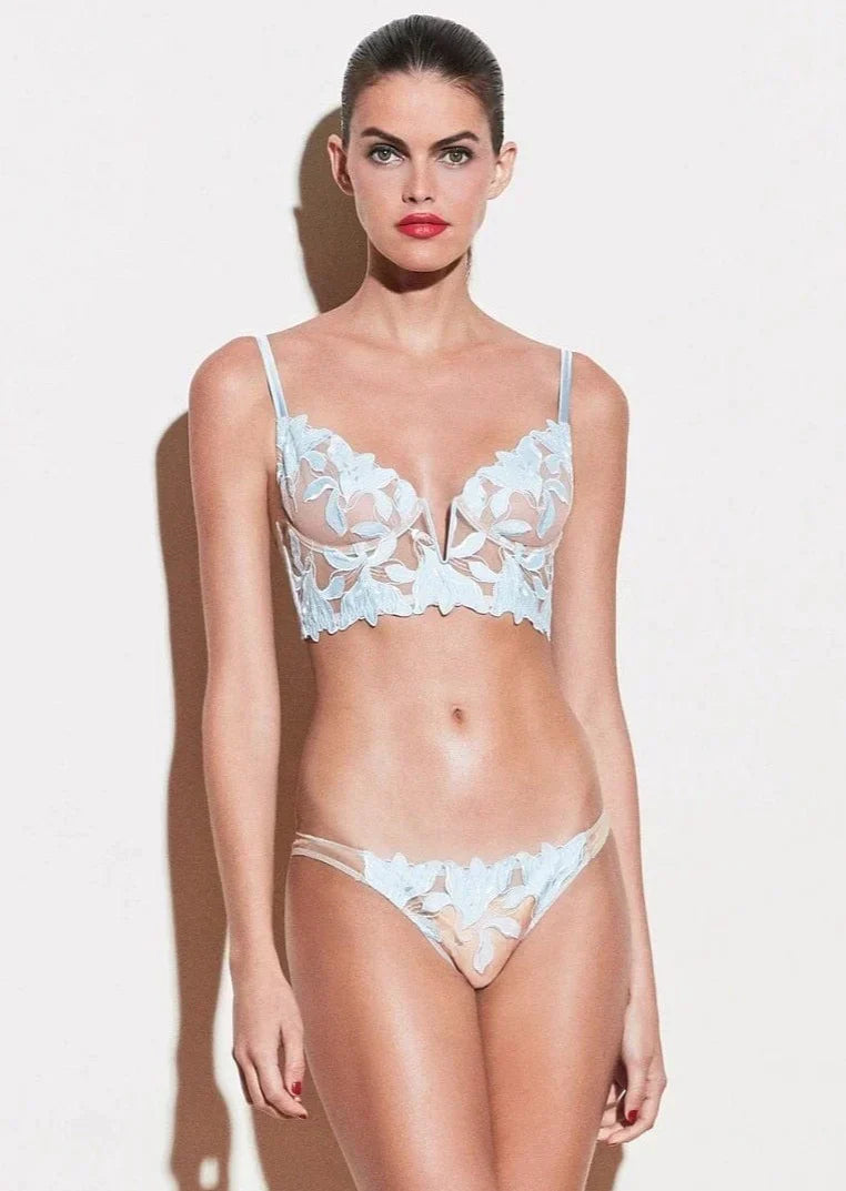 Franse Lingerie Set met Diepe V-hals en Kant