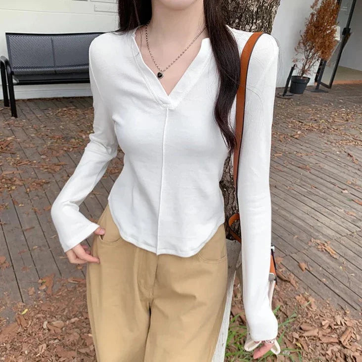 Vrouwen Shirt Lange Mouwen Imogen Stijl - Mode Vibes