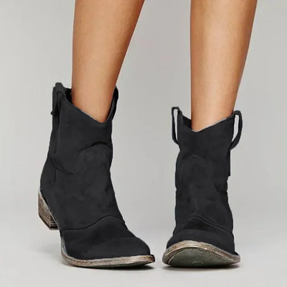 Dakota – Dames Cowboylaarzen Enkelmodel met Vintage Western Look
