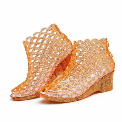 LuxeVoet Zomer Wedge Sandalen