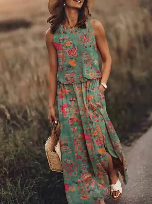 Zomerse Maxi Jurk Vrouwen Lange Jurk