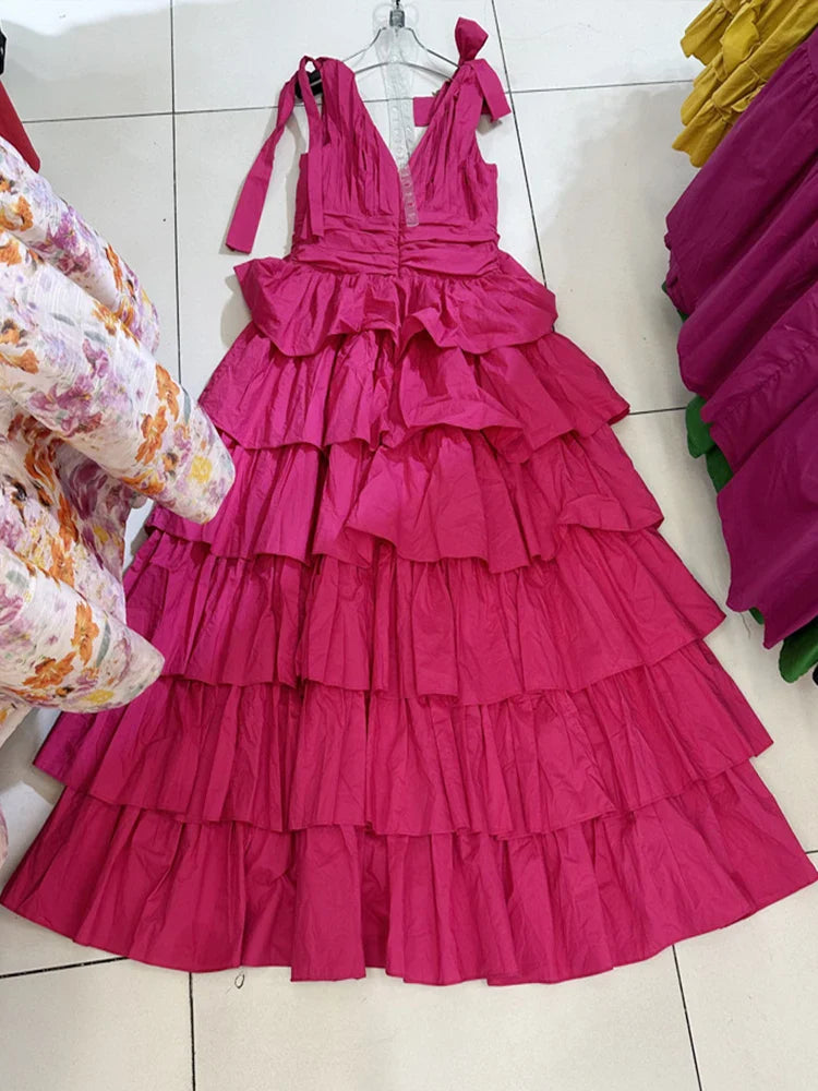 AriaGlam Zomerjurk met V-Hals