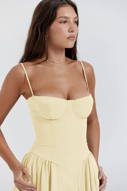 Vrouwelijke Zomerjurk Sweetheart Halslijn Elvira