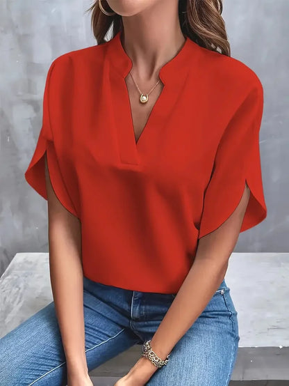 Caterina | Camicia morbida e sofisticata con scollo a V