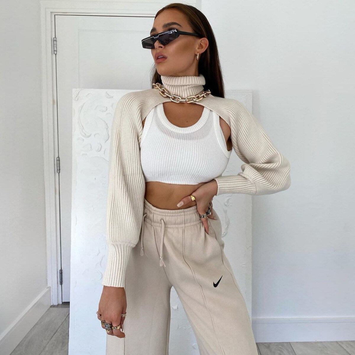 Unieke Col met Stijlvol Design voor Vrouwelijke Outfits