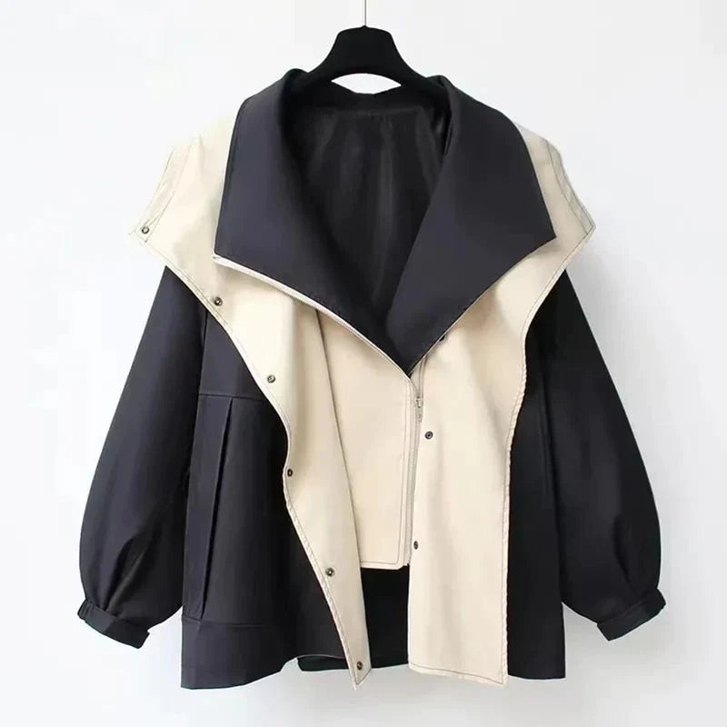 Damesjack Estelle Elegant Kort Model Leer