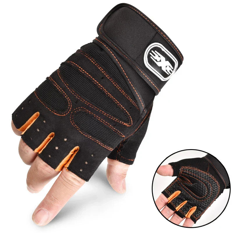 Gym Handschoenen Schokbestendig met Ondersteuning voor Fitness
