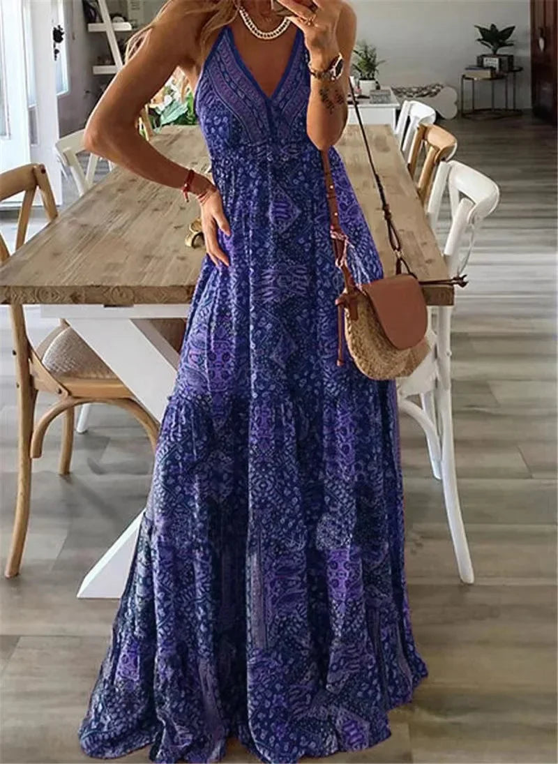 Maxi-jurk Boho Stijl Vrouwenjurk Zomerjurk