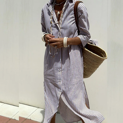 Sophie | Abito lungo elegante a righe