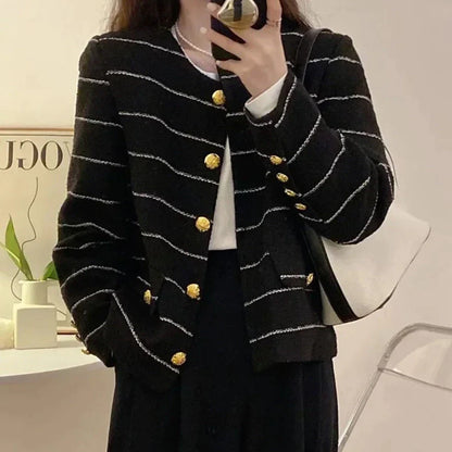 Kort Tweed Jasje Elegant voor Vrouw