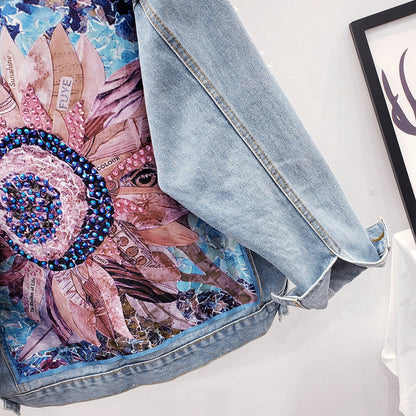 Dames Oversized Spijkerjasje Lynn Lange Leren Look