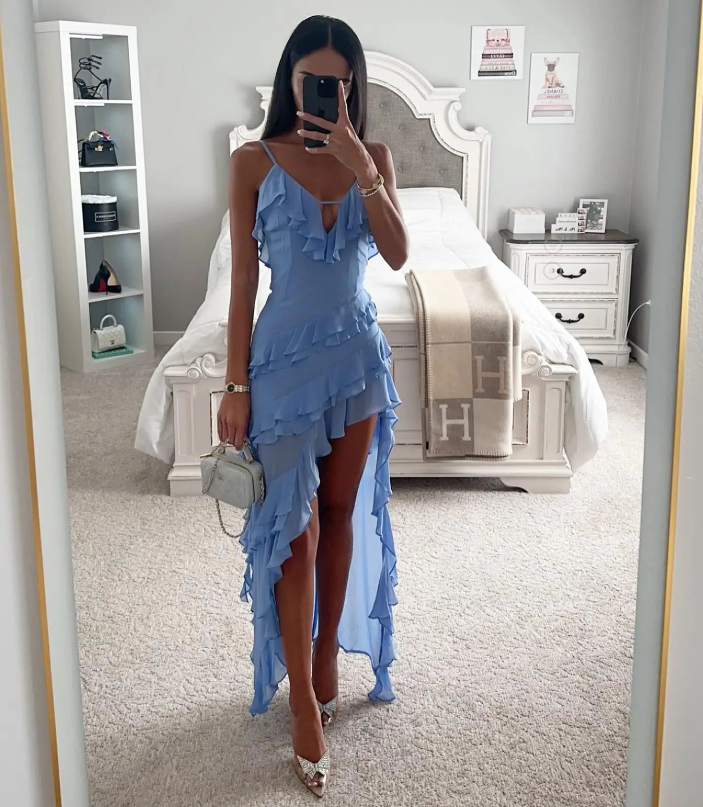 Asymmetrische Jurk Elegante Vrouwelijke Zomerjurk