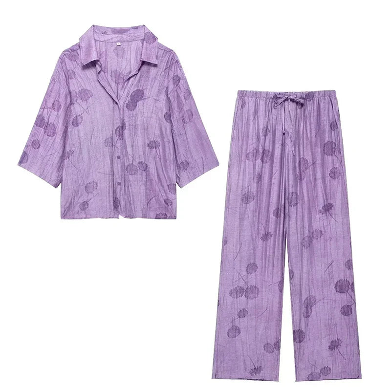 Variant image for Set Chic | Completo Estivo Elegante in Jacquard per Occasioni Casual-6