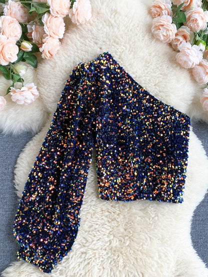 Glitter Top Elize Shimmer Jurk