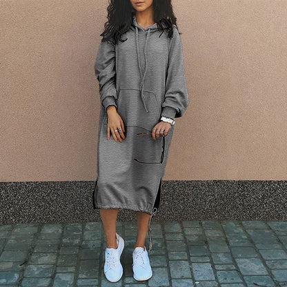 Lange Jurk met Capuchon Zomerjurk Vrouw