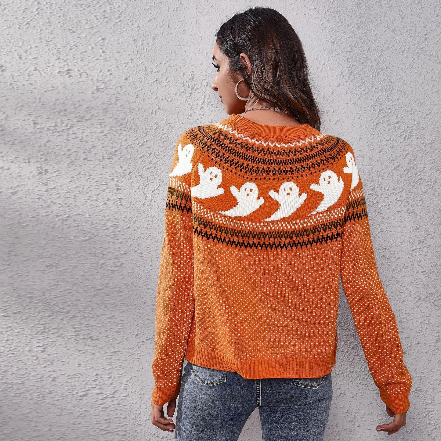 Halloween Vrouwen Trui Spookachtig Vintage Stijl